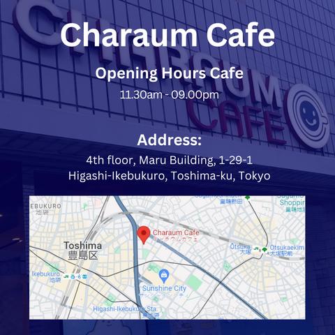 Charaum Cafe Japan Tokyo