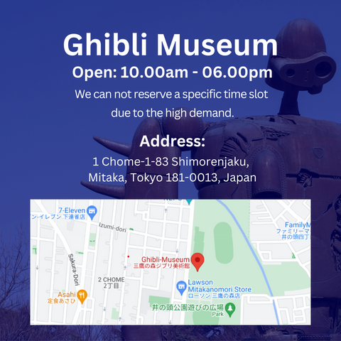 Ghibli Museum Ticket Japan Tokyo