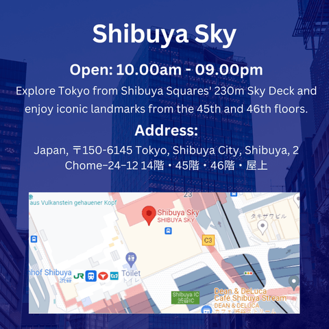 Shibuya Sky Tickets Japan Tokyo